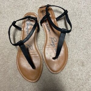 American Rag Black and Brown Sandals